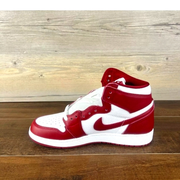 Air Jordan 1 Retro OG Shoes Artisanal Team Red White Men Size 8.5 DZ5485-160 - Picture 5 of 15